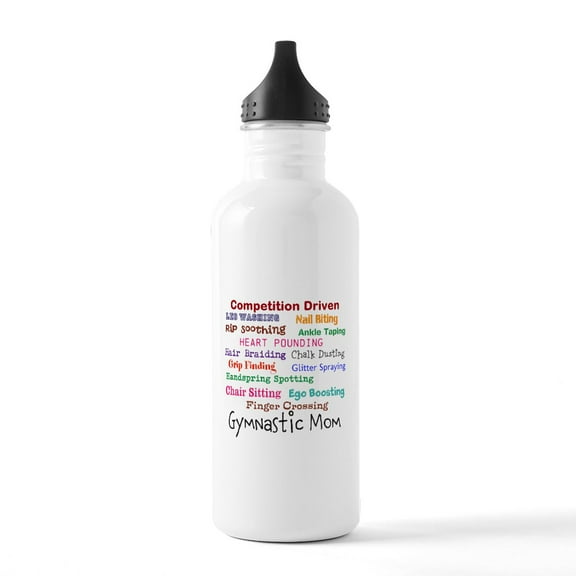CafePress - Gymnastic Mom Stainless Water Bottle 1 - Stainless Steel Water Bottle, Sports Bottle, 1.0L