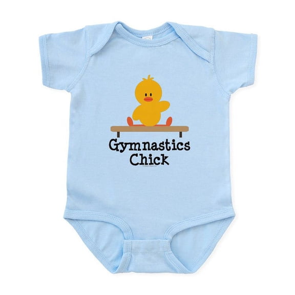 CafePress - Gymnastics Chick Infant Bodysuit - Baby Light Bodysuit, Size Newborn - 24 Months