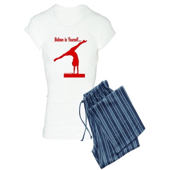 CafePress - Gymnastics Pajamas - Believe - Women's Light Pajamas