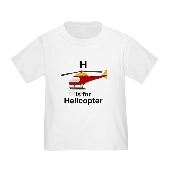 CafePress - H Is For Helicopter Toddler T Shirt - Cute Toddler T-Shirt, 100% Cotton