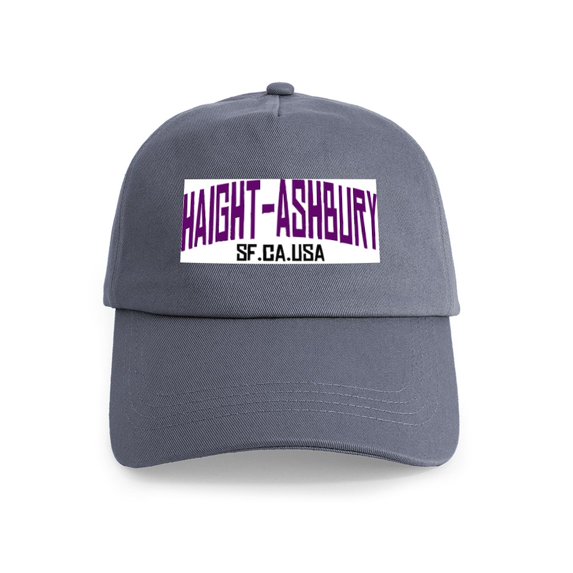 CafePress - HAIGHT ASHBURY SF Cap - Adjustable 100% Brushed Unisex Casual Cotton Baseball Cap, Beige, 1