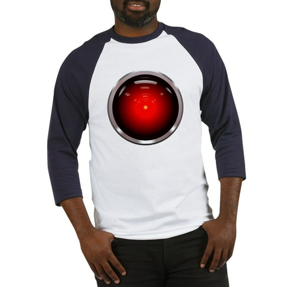 CafePress - HAL 9000 Eye Baseball Jersey - Cotton Baseball Jersey, 3/4 Raglan Sleeve Shirt