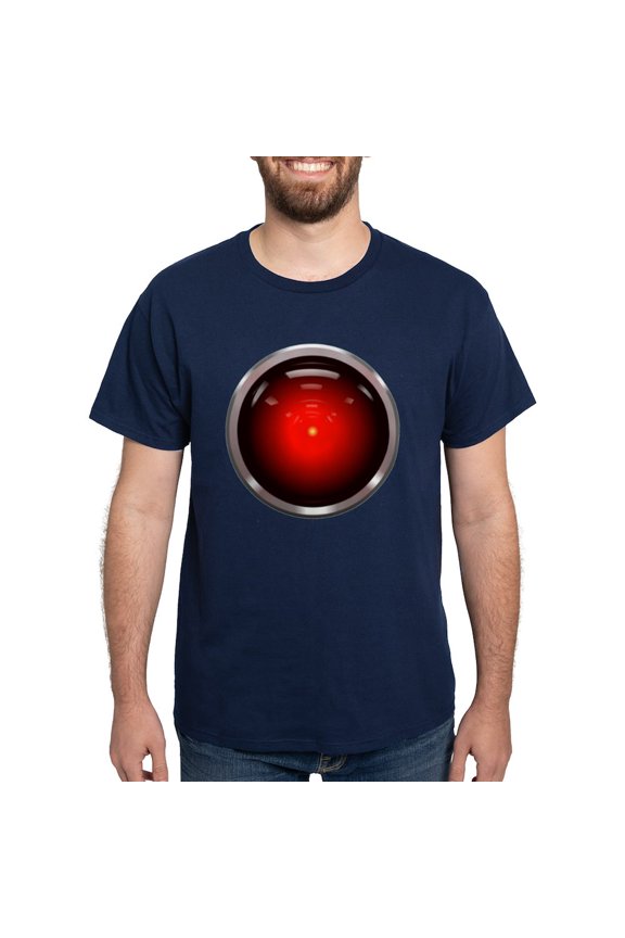 - HAL 9000 Eye Dark T Shirt - Men's Classic Graphic Cotton T-Shirt