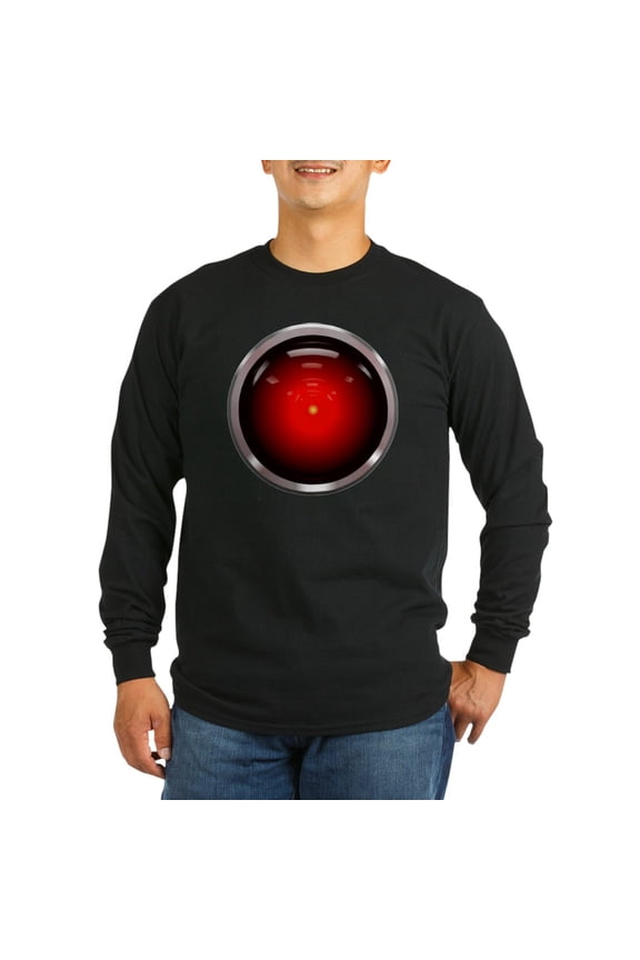 - HAL 9000 Eye Long Sleeve Dark T Shirt - Long Sleeve Dark T-Shirt