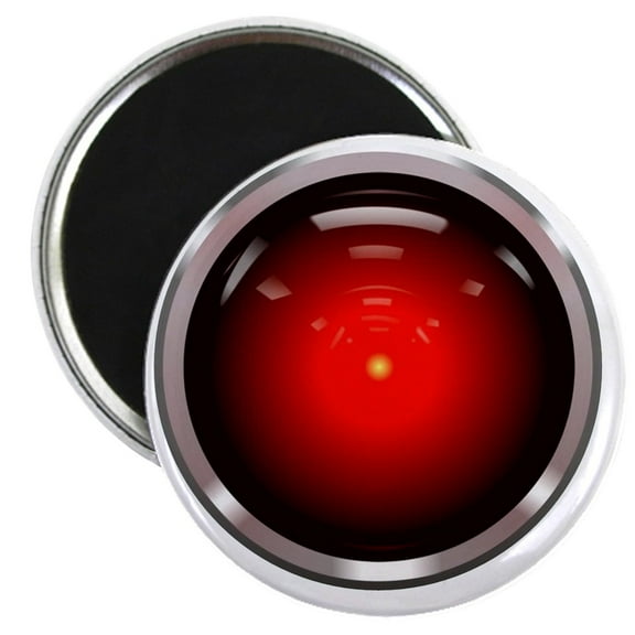 CafePress - HAL 9000 Eye Magnet - 2.25" Round Magnet, Refrigerator Magnet, Button Magnet Style