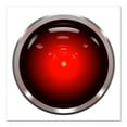 thumbnail image 1 of CafePress - HAL 9000 Eye Square Car Magnet 3 X 3 - Square Car Magnet 3" x 3", 1 of 1