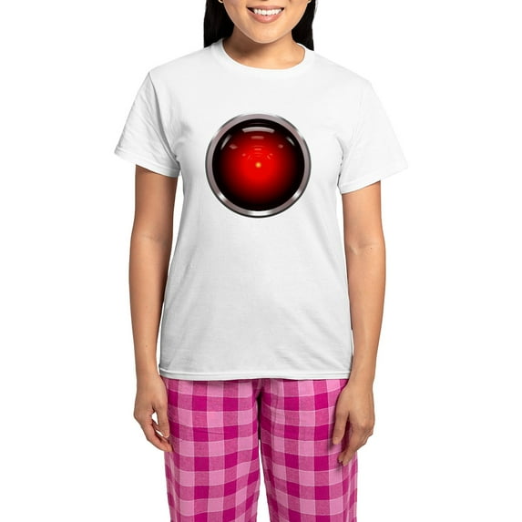 CafePress - HAL 9000 Eye Women's Light Pajamas - Women's Short Sleeve Print T-Shirt and Pants Light Cotton Pajama Set