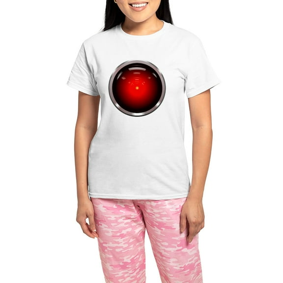 CafePress - HAL 9000 Eye Women's Light Pajamas - Women's Short Sleeve Print T-Shirt and Pants Light Cotton Pajama Set