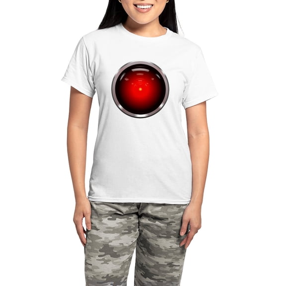CafePress - HAL 9000 Eye Women's Light Pajamas - Women's Short Sleeve Print T-Shirt and Pants Light Cotton Pajama Set