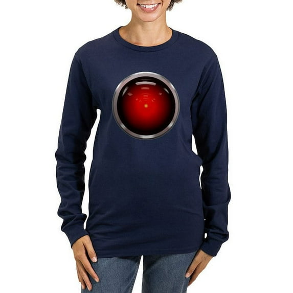 CafePress - HAL 9000 Eye Women's Long Sleeve Dark T Shirt - Women's Long Sleeve Graphic Tee Casual Fit
