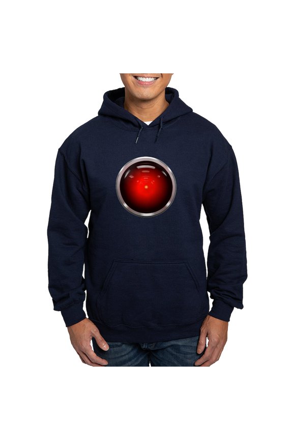 - HAL 9000 Hoodie (Dark) - Pullover Hoodie, Classic, Comfortable Hooded Sweatshirt