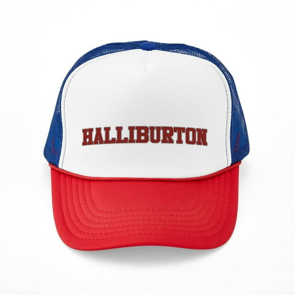 CafePress - HALLIBURTON Design - Adjustable Unisex Printed Trucker Hat with Mesh Back