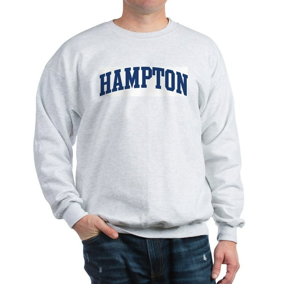CafePress - HAMPTON Design (Blue) Sweatshirt - Crew Neck Sweatshirt