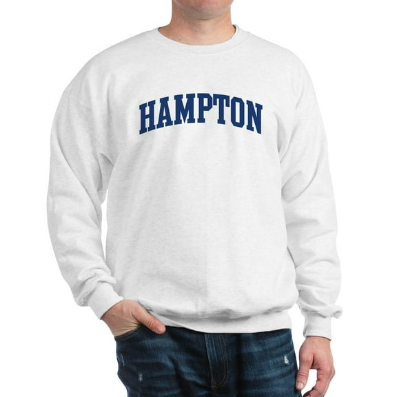 CafePress - HAMPTON Design (Blue) Sweatshirt - Crew Neck Sweatshirt
