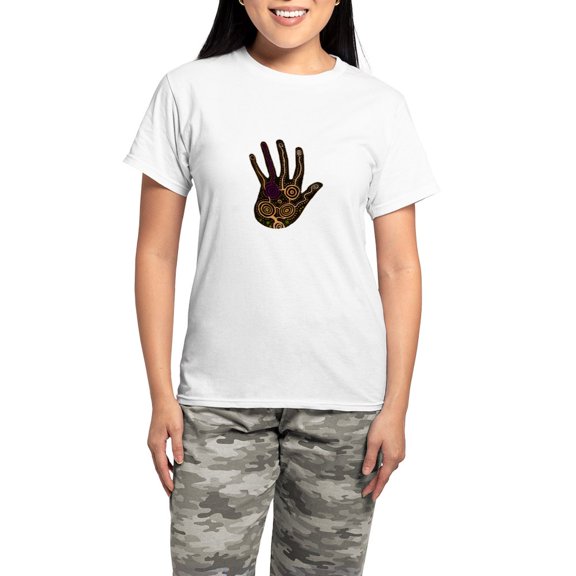 CafePress - HARMONY Pajamas - Women's Short Sleeve Print T-Shirt and Pants Light Cotton Pajama Set