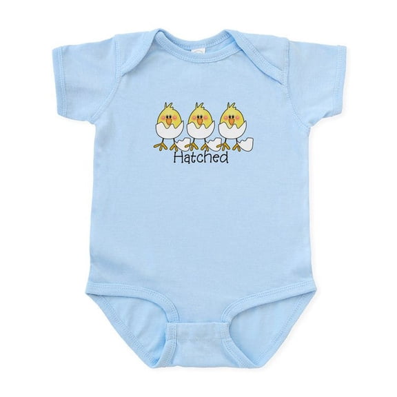 CafePress - HATCHED Triplet Chicks Infant Bodysuit - Baby Light Bodysuit, Size Newborn - 24 Months