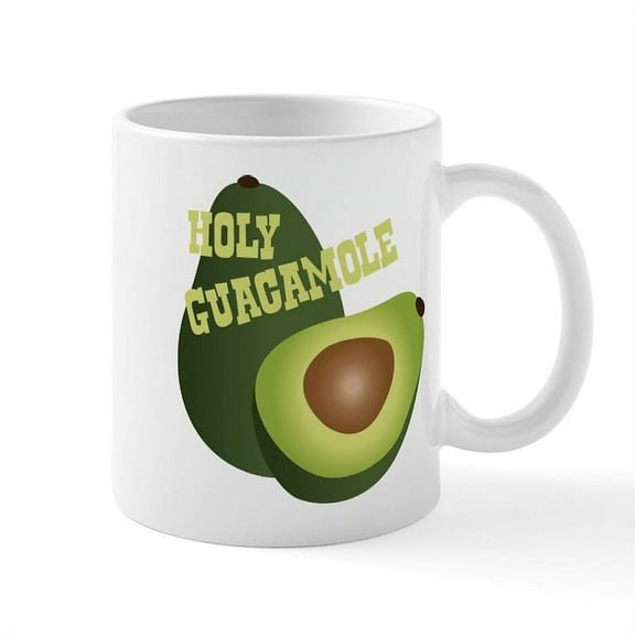 CafePress - HOLY GUACAMOLE Mugs - 11 oz Ceramic Mug - Novelty Coffee Tea Cup