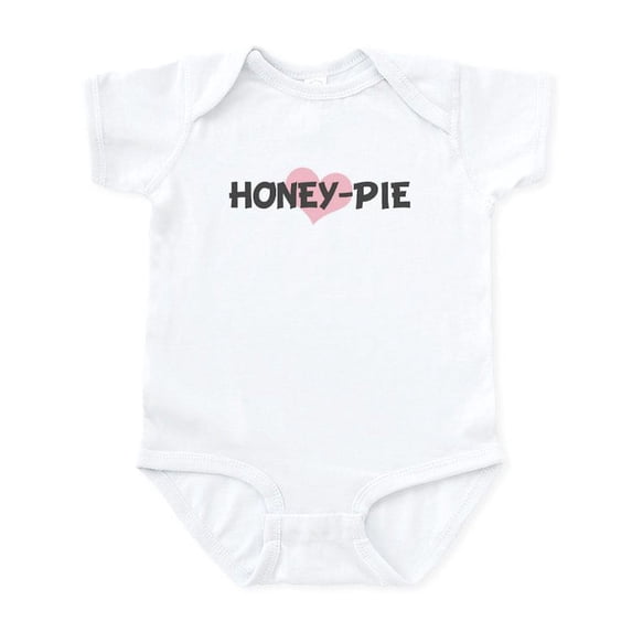 CafePress - HONEY PIE (Pink Heart) Infant Bodysuit - Baby Light Bodysuit, Size Newborn - 24 Months