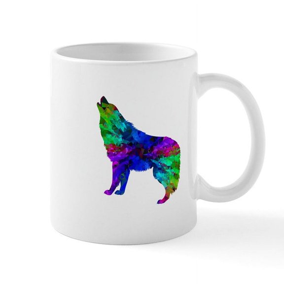 CafePress - HOWL Mugs - 11 oz Ceramic Mug - Novelty Coffee Tea Cup