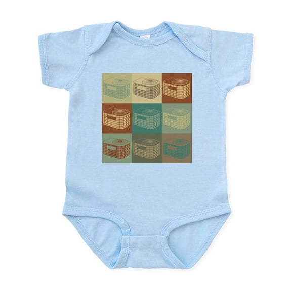 CafePress - HVAC Pop Art Infant Bodysuit - Baby Light Bodysuit, Size Newborn - 24 Months