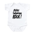thumbnail image 1 of CafePress - HVAC Techs Rock ! Infant Bodysuit - Baby Light Bodysuit, Size Newborn - 24 Months, 1 of 4