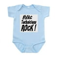 thumbnail image 1 of CafePress - HVAC Techs Rock ! Infant Bodysuit - Baby Light Bodysuit, Size Newborn - 24 Months, 1 of 4
