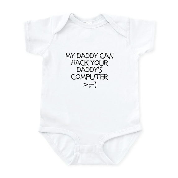 CafePress - Hacker Daddy Infant Body Suit - Baby Light Bodysuit, Size Newborn - 24 Months