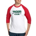 thumbnail image 1 of CafePress - Hackers Club Logo Baseball Jersey - Cotton Baseball Jersey, 3/4 Raglan Sleeve Shirt, 1 of 4