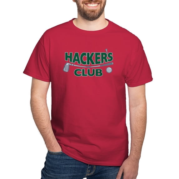 CafePress - Hackers Club Logo Dark T Shirt - Men's Classic Graphic Cotton T-Shirt