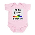 thumbnail image 1 of CafePress - Haha I Have Two Mommies Infant Creeper - Baby Light Bodysuit, Size Newborn - 24 Months, 1 of 4