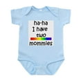 thumbnail image 1 of CafePress - Haha I Have Two Mommies Infant Creeper - Baby Light Bodysuit, Size Newborn - 24 Months, 1 of 4