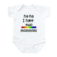 thumbnail image 1 of CafePress - Haha I Have Two Mommies Infant Creeper - Baby Light Bodysuit, Size Newborn - 24 Months, 1 of 4