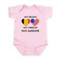 thumbnail image 1 of CafePress - Half Belgian Half American Body Suit - Baby Light Bodysuit, Size Newborn - 24 Months, 1 of 4
