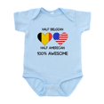 thumbnail image 1 of CafePress - Half Belgian Half American Body Suit - Baby Light Bodysuit, Size Newborn - 24 Months, 1 of 4