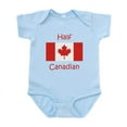 thumbnail image 1 of CafePress - Half Canadian Body Suit - Baby Light Bodysuit, Size Newborn - 24 Months, 1 of 4