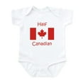 thumbnail image 1 of CafePress - Half Canadian Body Suit - Baby Light Bodysuit, Size Newborn - 24 Months, 1 of 4