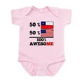 thumbnail image 1 of CafePress - Half Chilean Half American Body Suit - Baby Light Bodysuit, Size Newborn - 24 Months, 1 of 4