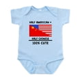 thumbnail image 1 of CafePress - Half Chinese 100% Cute Body Suit - Baby Light Bodysuit, Size Newborn - 24 Months, 1 of 4