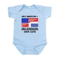 thumbnail image 1 of CafePress - Half Dominican 100% Cute Body Suit - Baby Light Bodysuit, Size Newborn - 24 Months, 1 of 4
