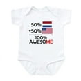 thumbnail image 1 of CafePress - Half Dutch Half American Body Suit - Baby Light Bodysuit, Size Newborn - 24 Months, 1 of 4