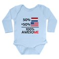 thumbnail image 1 of CafePress - Half Dutch Half American Body Suit - Long Sleeve Cotton Baby Bodysuit, 1 of 4