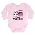 thumbnail image 1 of CafePress - Half Dutch Half American Body Suit - Long Sleeve Cotton Baby Bodysuit, 1 of 4