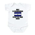 thumbnail image 1 of CafePress - Half El Salvadorian Is Better Than None Body Suit - Baby Light Bodysuit, Size Newborn - 24 Months, 1 of 4