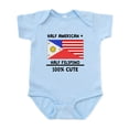 thumbnail image 1 of CafePress - Half Filipino 100% Cute Body Suit - Baby Light Bodysuit, Size Newborn - 24 Months, 1 of 4