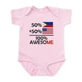 thumbnail image 1 of CafePress - Half Filipino Half American Body Suit - Baby Light Bodysuit, Size Newborn - 24 Months, 1 of 4