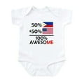 thumbnail image 1 of CafePress - Half Filipino Half American Body Suit - Baby Light Bodysuit, Size Newborn - 24 Months, 1 of 4