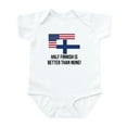 thumbnail image 1 of CafePress - Half Finnish Is Better Than None Body Suit - Baby Light Bodysuit, Size Newborn - 24 Months, 1 of 4