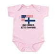 thumbnail image 1 of CafePress - Half Finnish Is Better Than None Body Suit - Baby Light Bodysuit, Size Newborn - 24 Months, 1 of 4