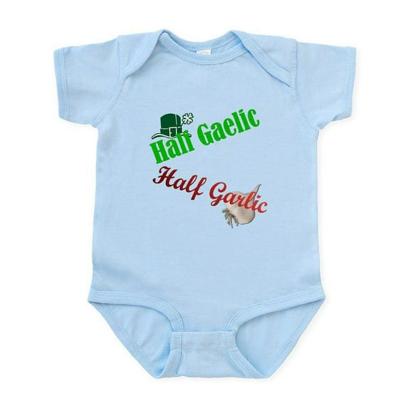 CafePress - Half Gaelic Half Garlic Infant Bodysuit - Baby Light Bodysuit, Size Newborn - 24 Months