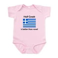 thumbnail image 1 of CafePress - Half Greek Body Suit - Baby Light Bodysuit, Size Newborn - 24 Months, 1 of 4